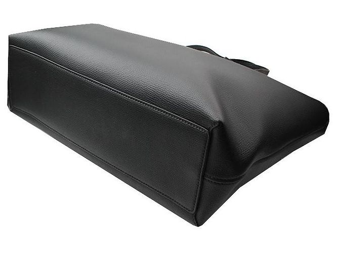 Burberry Llave de cuero negro a cuadros Bolsa de compras - vista 4
