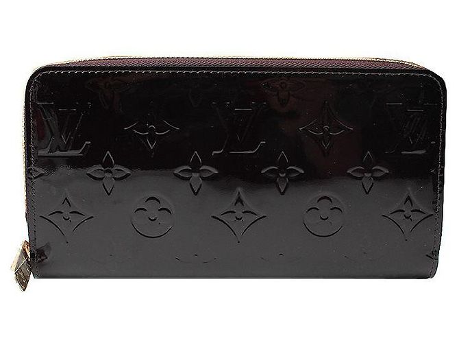 Louis Vuitton Cartera Larga Zippy Monogram Vernis Amarante Dorada Púrpura - vista 2