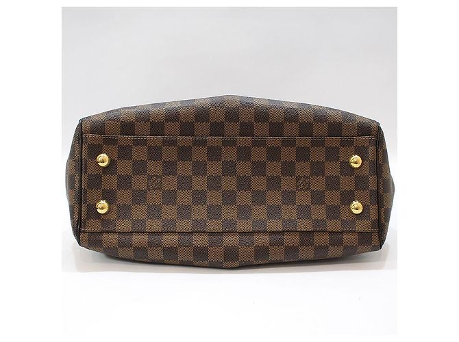 Louis Vuitton Borsa a Spalla Trovée PM in Damier Ébène Marrone - vista 5