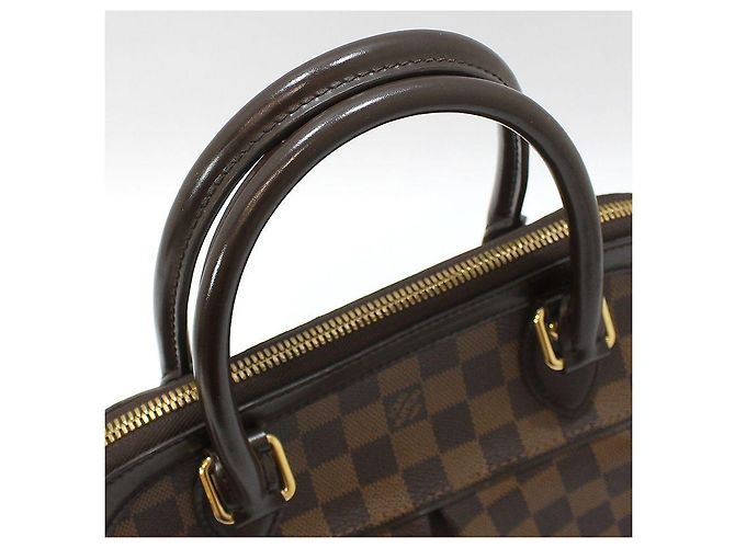 Louis Vuitton Borsa a Spalla Trovée PM in Damier Ébène Marrone - vista 7