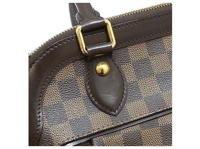 Louis Vuitton Borsa a Spalla Trovée PM in Damier Ébène Marrone - vista 8
