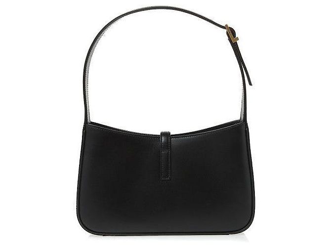 Saint Laurent Borsa hobo piccola con monogramma nera: Nero - vista 4