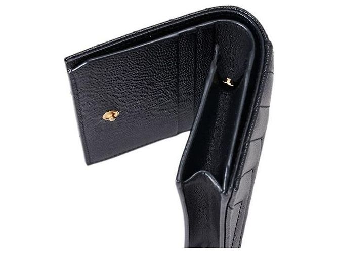 Saint Laurent Portafoglio con patta e hardware dorato Nero - vista 7