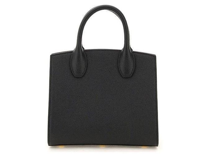 Salvatore Ferragamo Borsa Studio Gancini Nera Nero - vista 4