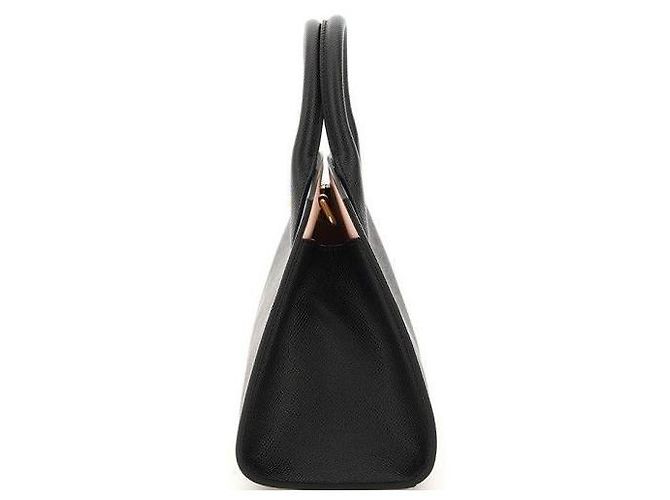Salvatore Ferragamo Borsa Studio Gancini Nera Nero - vista 6
