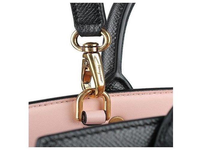 Salvatore Ferragamo Borsa Studio Gancini Nera Nero - vista 8