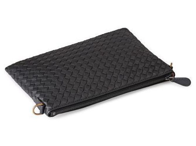 Bottega Veneta Borsa a tracolla con catena Intrecciato Nero - vista 4