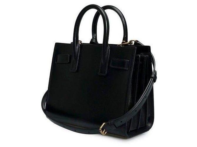 Saint Laurent Borsa Tote Nano Sac de Jour Nera Nero - vista 3