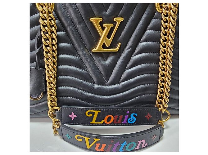 Louis Vuitton Catena a Spalla New Wave Nero - vista 5