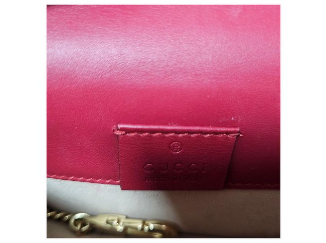 Gucci Silvi Pelle Super Mini Catena Rossa Rosso - vista 7