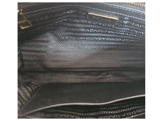 Prada Clutch Patchwork de Napa Preto - vista 7