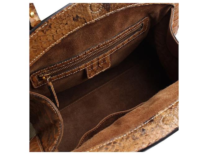 Dior Borsa tote in pitone marrone - vista 5