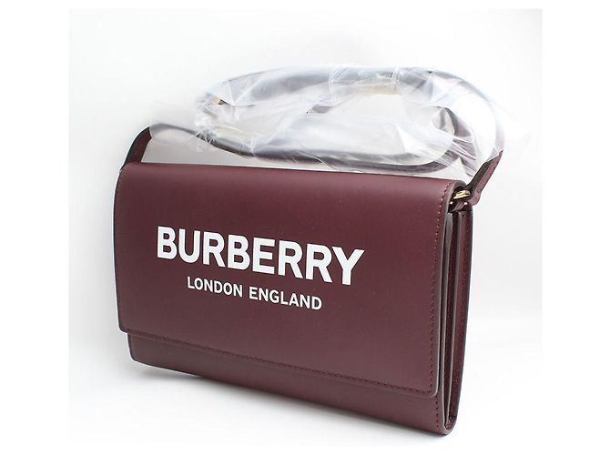 Burberry Borsa a tracolla mini in mogano rosso - vista 2