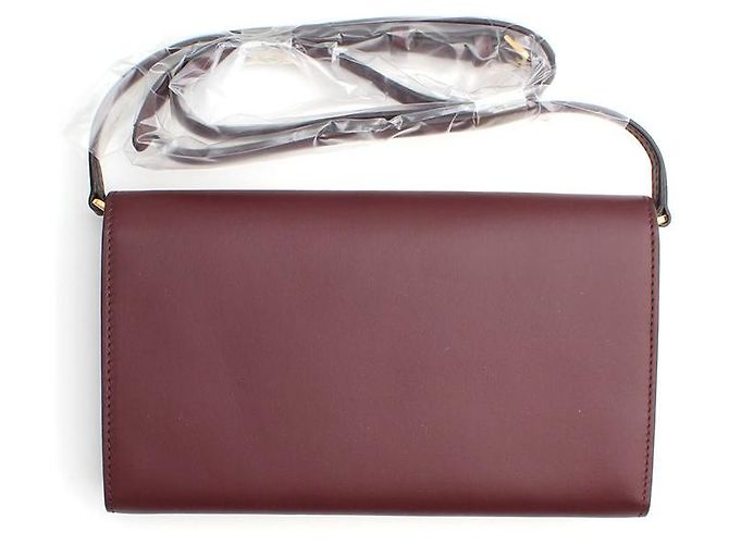 Burberry Borsa a tracolla mini in mogano rosso - vista 3