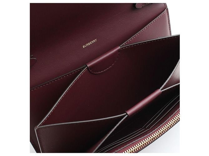Burberry Borsa a tracolla mini in mogano rosso - vista 5