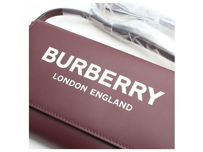 Burberry Borsa a tracolla mini in mogano rosso - vista 6