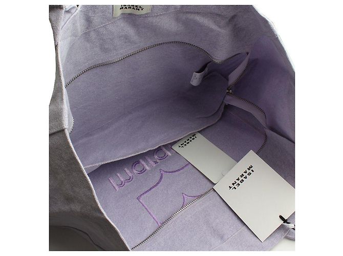 Isabel Marant Borsa Yankeebag Grande Lilla Porpora - vista 5