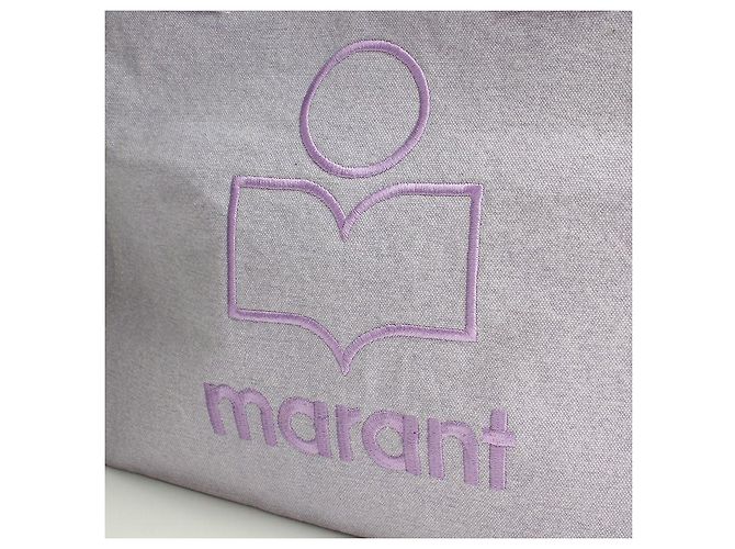 Isabel Marant Borsa Yankeebag Grande Lilla Porpora - vista 6