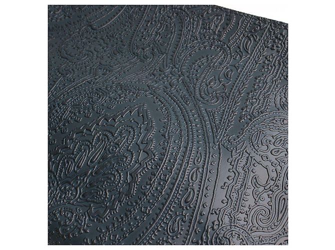 Etro Clutch in pelle paisley verde teal - vista 5