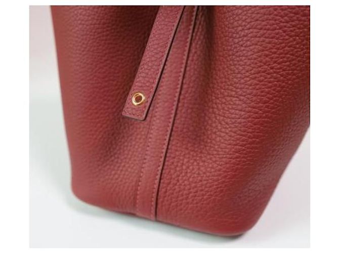 Hermès Picotin PM Picotin Lock Rosso Cenere Hardware Oro timbrato Nuovo Set Completo D'oro - vista 6