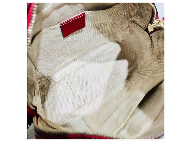 Gucci Soho Gold Tassel Disco Crossbody Bag Rosso - vista 6