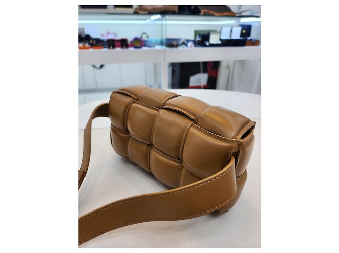 Bottega Veneta Camel Padded Cassette Gürtel Slingback VCQR Braun - Ansicht 17
