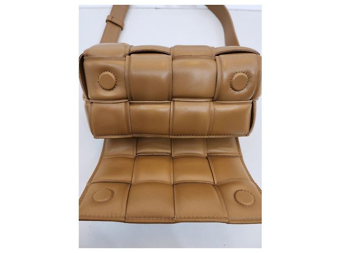 Bottega Veneta Camel Padded Cassette Gürtel Slingback VCQR Braun - Ansicht 18