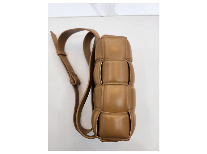 Bottega Veneta Camel Padded Cassette Gürtel Slingback VCQR Braun - Ansicht 3