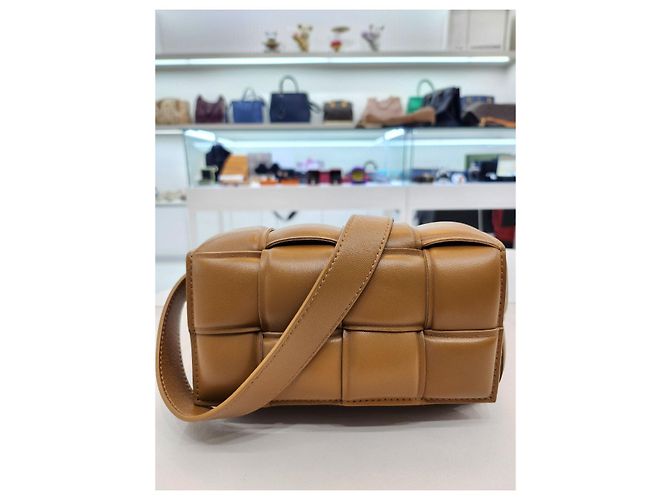Bottega Veneta Camel Padded Cassette Gürtel Slingback VCQR Braun - Ansicht 8