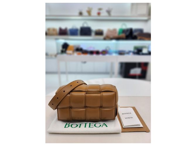 Bottega Veneta Camel Padded Cassette Gürtel Slingback VCQR Braun - Ansicht 9