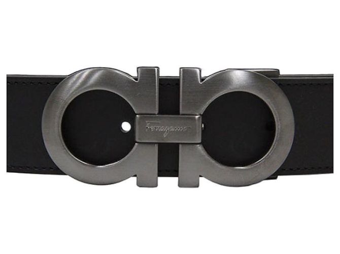 Salvatore Ferragamo Reversible Gancini Belt Black Dark Brown - view 13