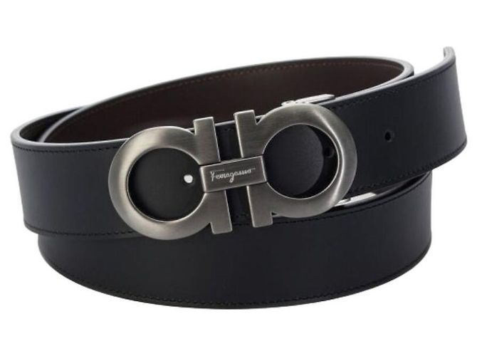 Salvatore Ferragamo Reversible Gancini Belt Black Dark Brown - view 2