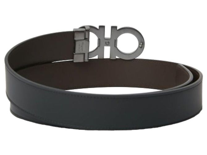 Salvatore Ferragamo Reversible Gancini Belt Black Dark Brown - view 3