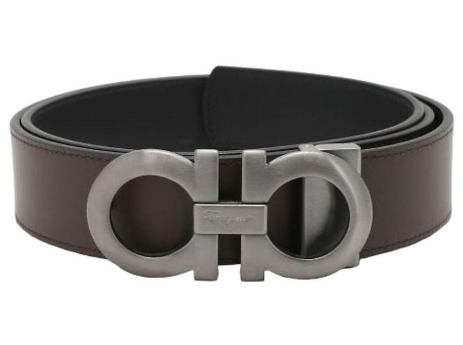 Salvatore Ferragamo Reversible Gancini Belt Black Dark Brown - view 4