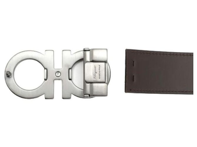 Salvatore Ferragamo Reversible Gancini Belt Black Dark Brown - view 8