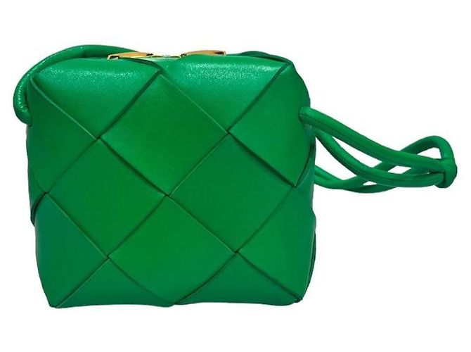 Bottega Veneta Borsa mini camera Cassette verde - vista 2