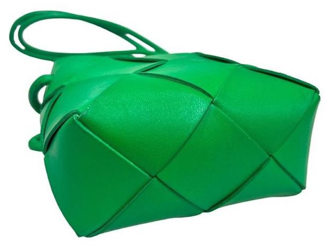 Bottega Veneta Borsa mini camera Cassette verde - vista 4