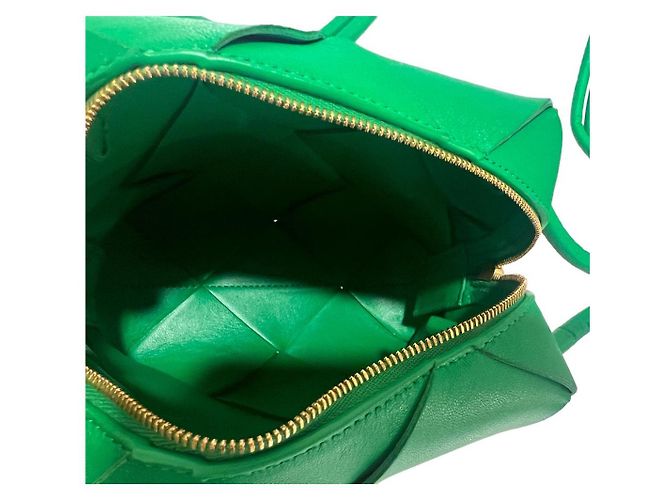 Bottega Veneta Borsa mini camera Cassette verde - vista 7