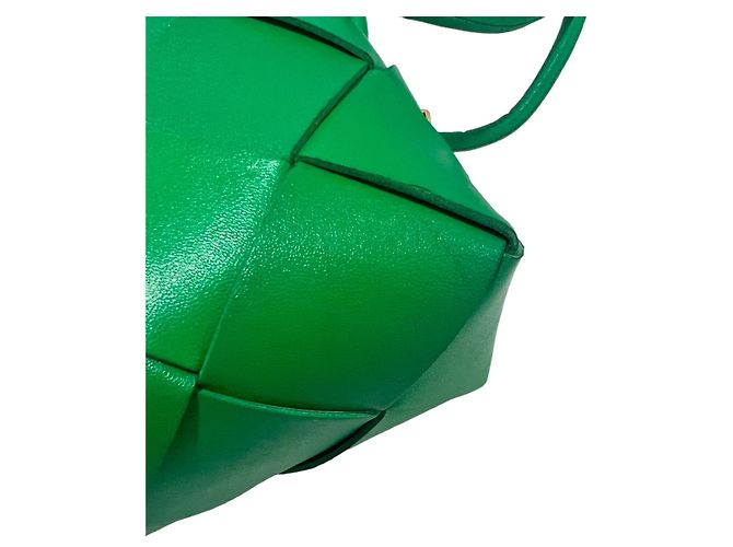 Bottega Veneta Borsa mini camera Cassette verde - vista 8