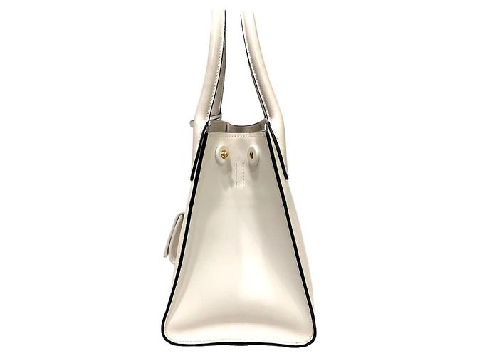 Prada Bolso Tote Saffiano Monocromático Blanco - vista 4