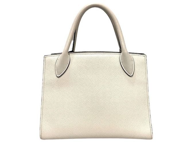 Prada Bolso Tote Saffiano Monocromático Blanco - vista 5