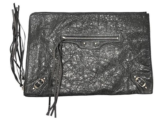 City Balenciaga Clutch città classico grande Marrone - vista 2