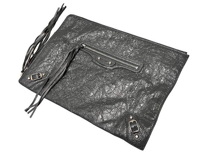 City Balenciaga Clutch città classico grande Marrone - vista 3