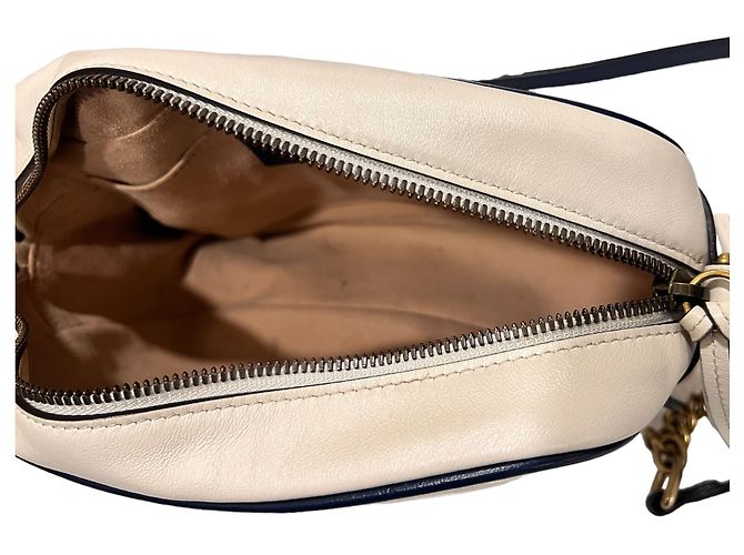 Gucci Borsa a spalla GG Marmont trapuntata bianca Bianco - vista 7
