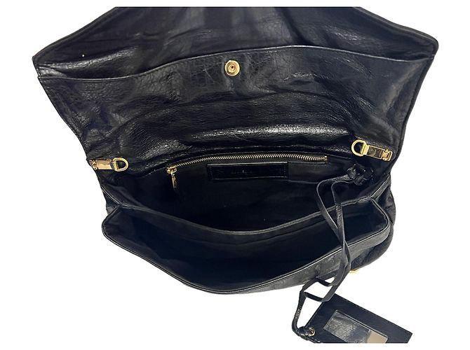 Balenciaga Borsa a tracolla gigante a busta nera Nero - vista 8