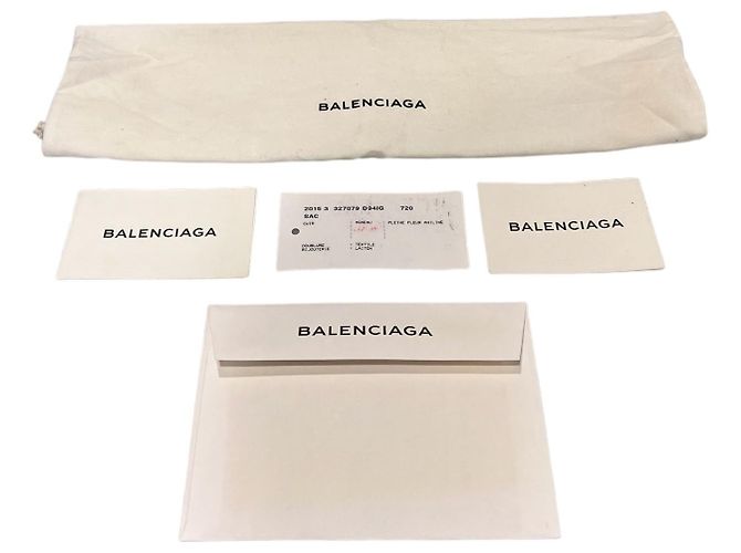 Balenciaga Borsa a tracolla gigante a busta nera Nero - vista 9