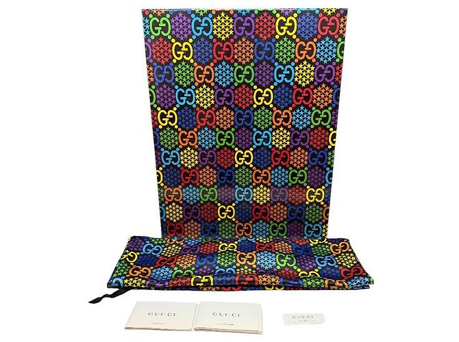 Gucci Zaino Duffle Psichedelico GG Multicolore - vista 9