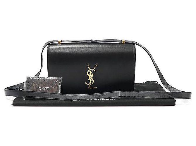 Saint Laurent Black Gold Dylan Accordion Flap Medium Shoulder Bag - view 2