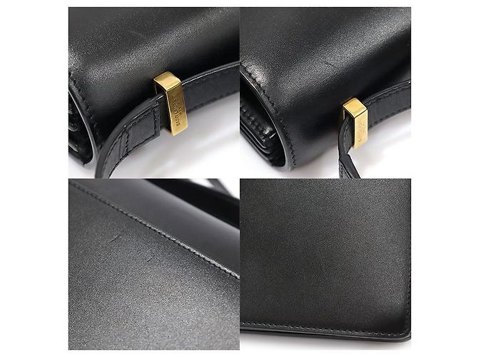 Saint Laurent Black Gold Dylan Accordion Flap Medium Shoulder Bag - view 6