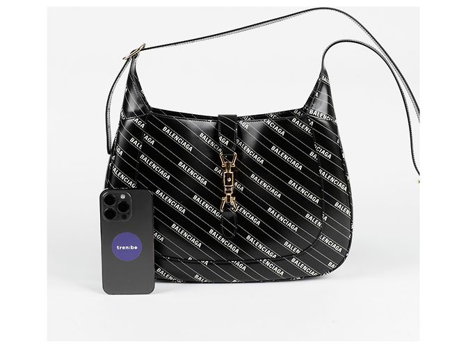 Gucci Borsa a Spalla Media Jackie Hacker Project Nero - vista 7